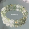 New Chinese-style green field glass bracelet, string, beaded, couple and best friend light luxury design, fresh green tea as a gift for your girlfriend Application Scenario